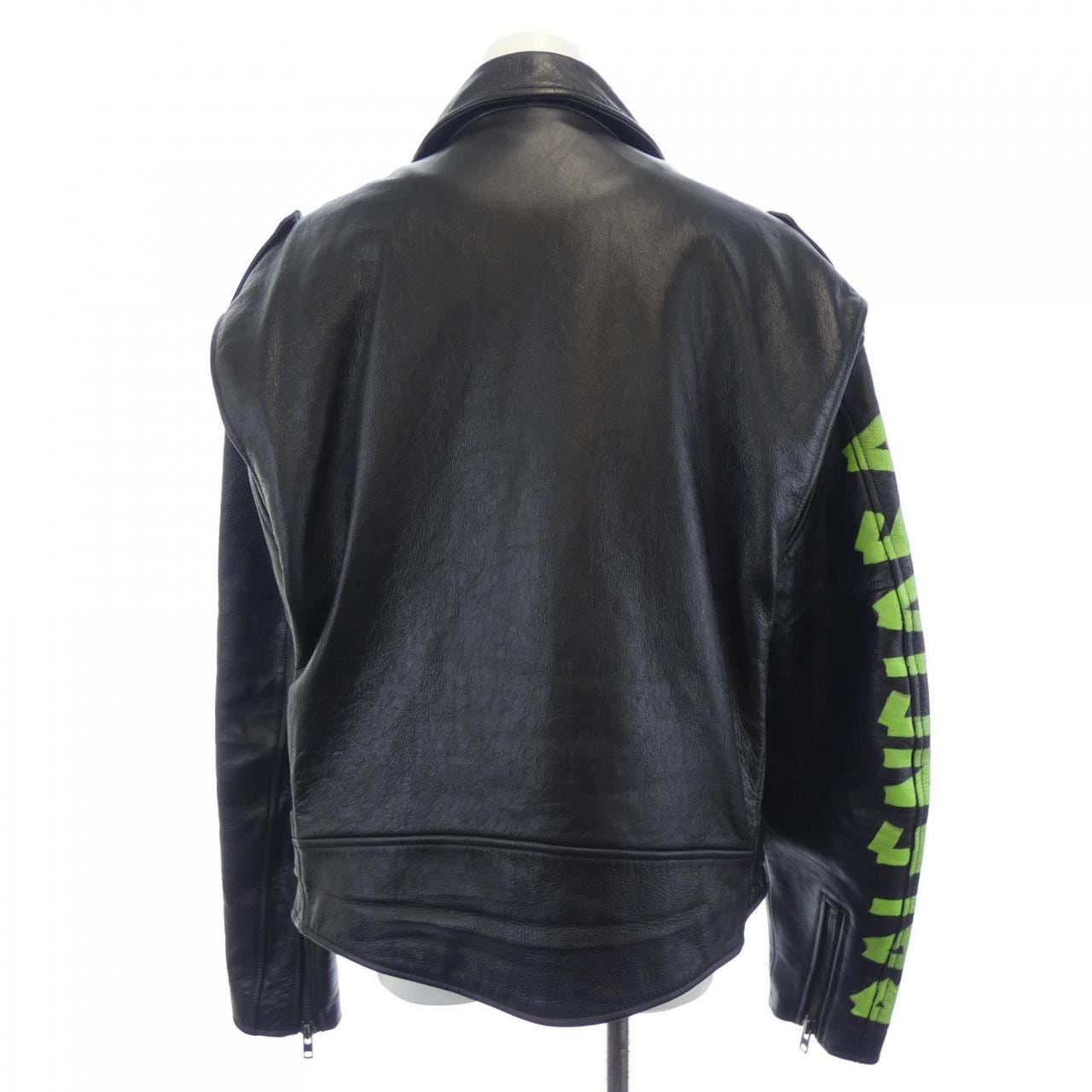 バレンシアガ BALENCIAGA 507398 TES24 レザーライダースジャケット