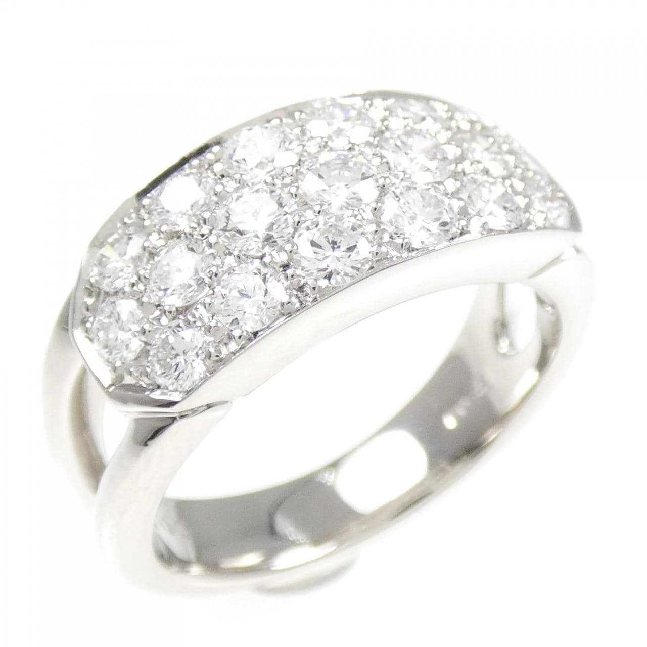PT Pave Diamond Ring 1.03CT