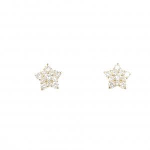 K18YG スター ダイヤモンド ピアス 0.60CT