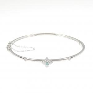 K18WG パライバトルマリン バングル 0.02CT