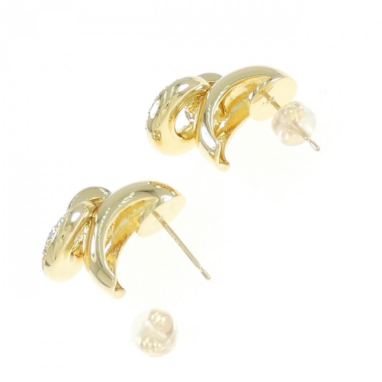 K18YG Diamond Earrings 0.91CT