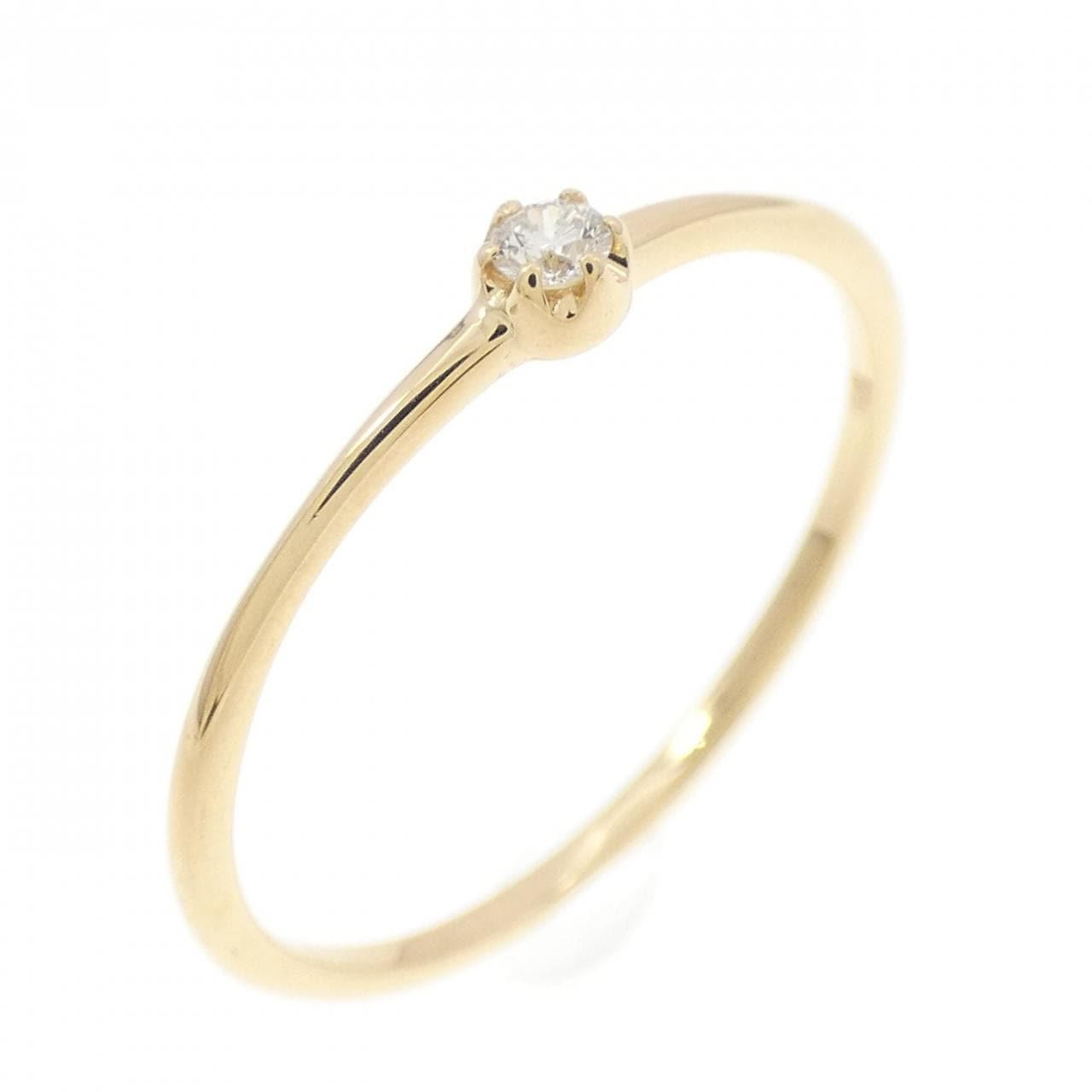 【リメイク】K18YG ダイヤモンド リング 0.03CT