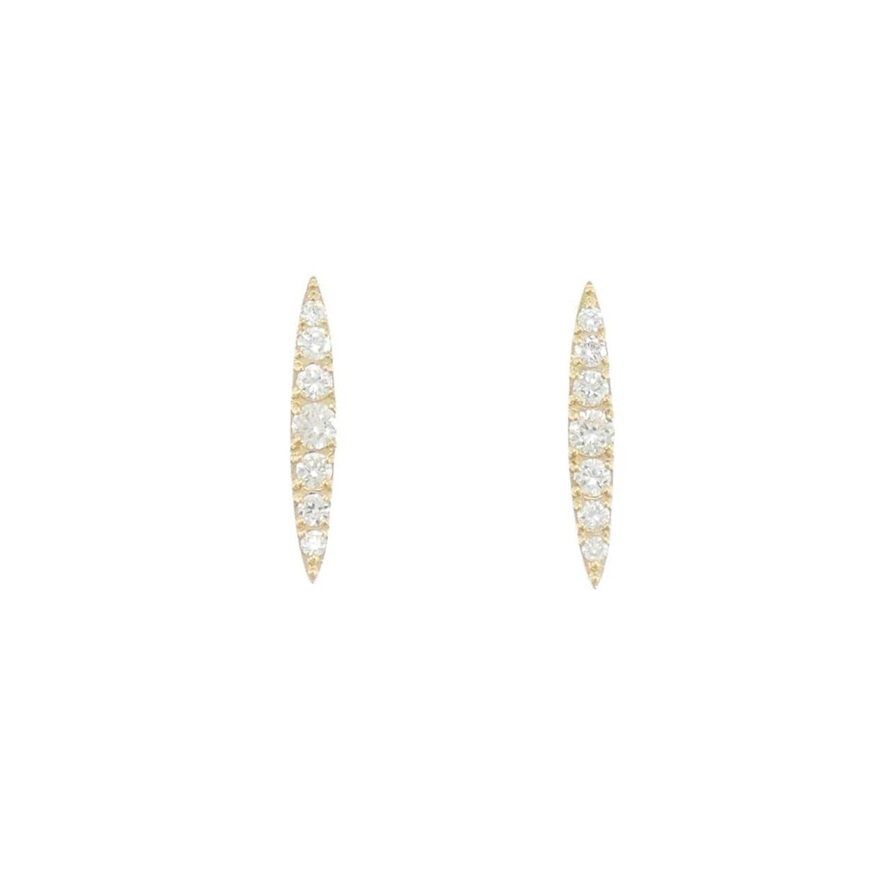 【リメイク】K18YG ダイヤモンド ピアス 0.30CT