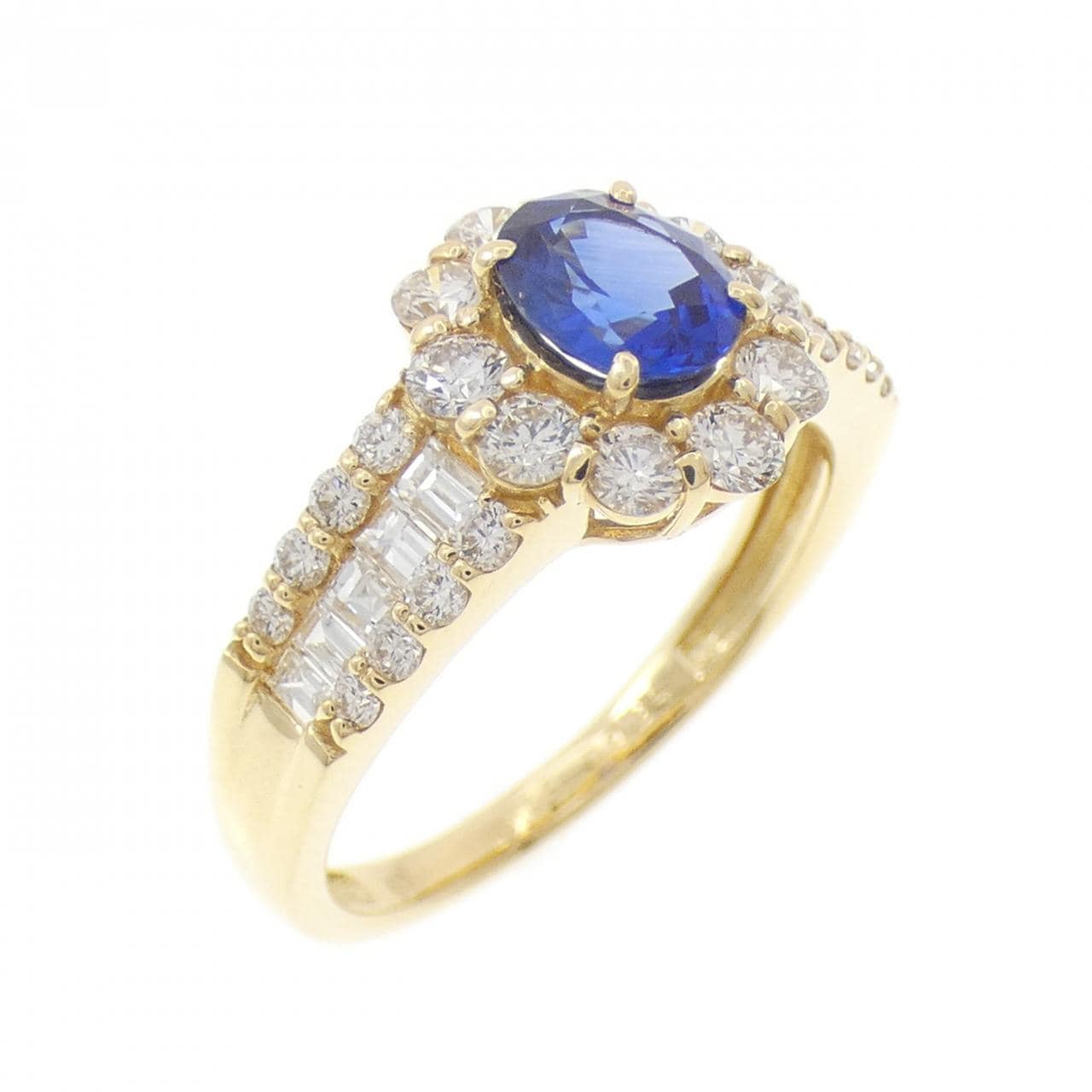 K18YG サファイヤ リング 0.72CT