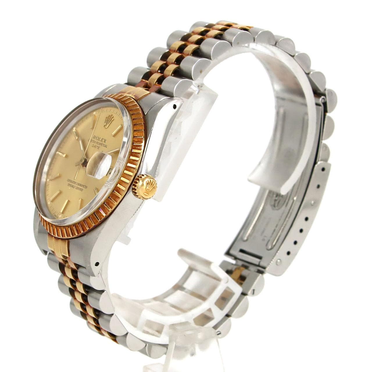 【ノーメンテナンス還元価格】ロレックス オイスターパーペチュアルデイト 15053 SSxYG 自動巻 R番