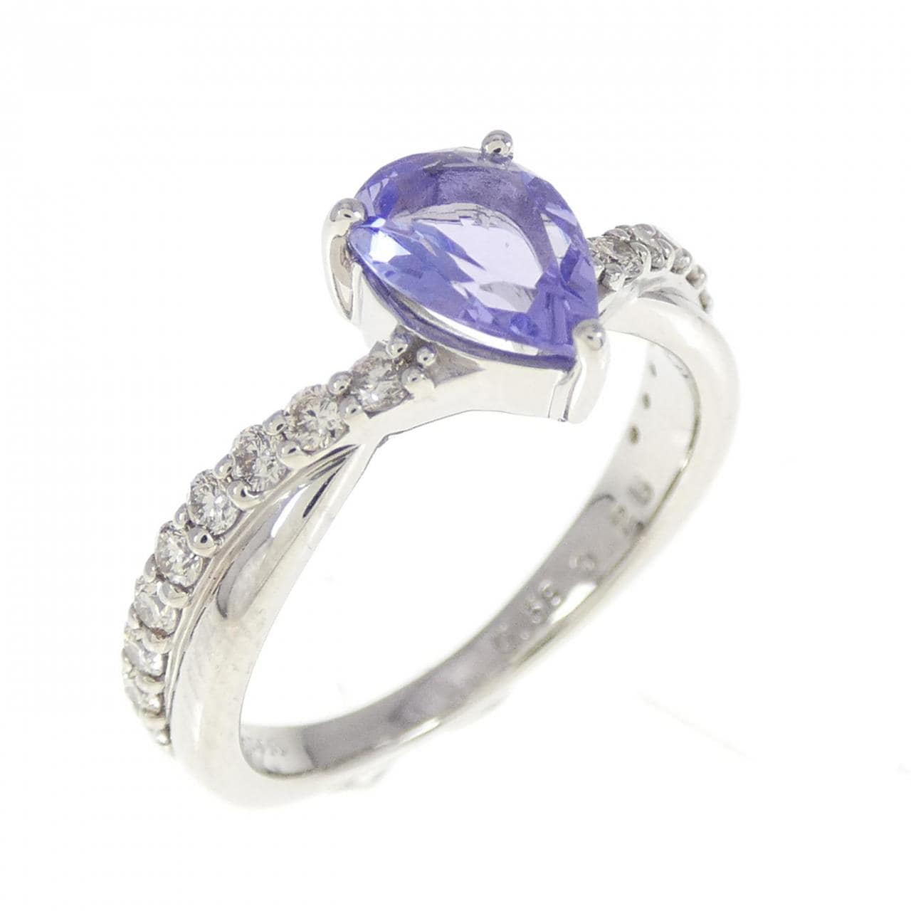 PT タンザナイト リング 0.58CT