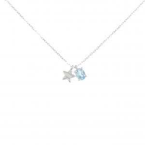 K10WG スター ブルートパーズ ネックレス
