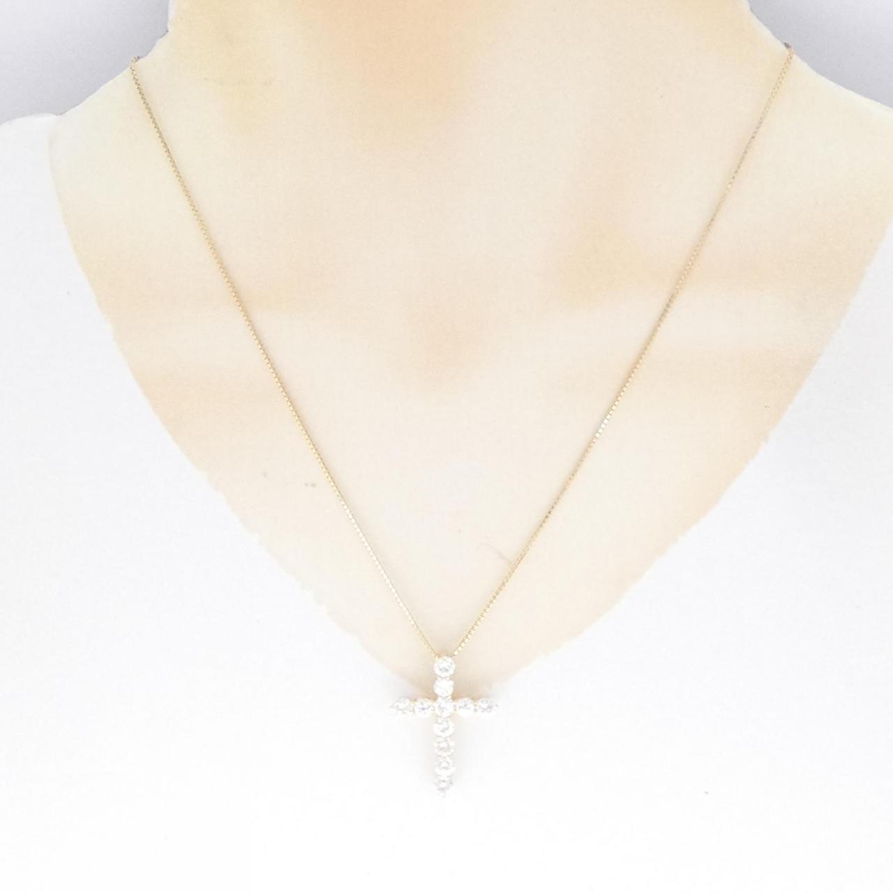 [BRAND NEW] K18YG Diamond Necklace 2.145CT G VVS2-VS2 Good