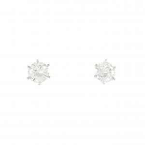 【新品】PT900 ダイヤモンド ピアス 0.408CT 0.407CT H SI2 VG-GOOD