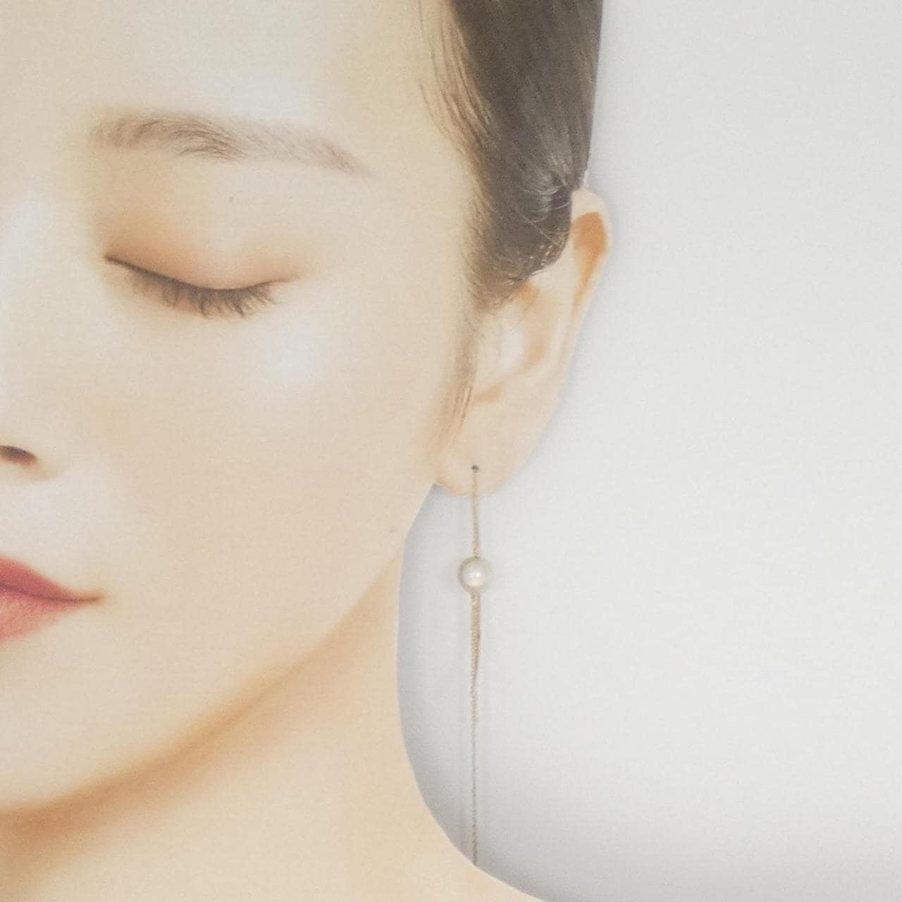 K10YG アコヤパール ピアス 7.9mm 片耳