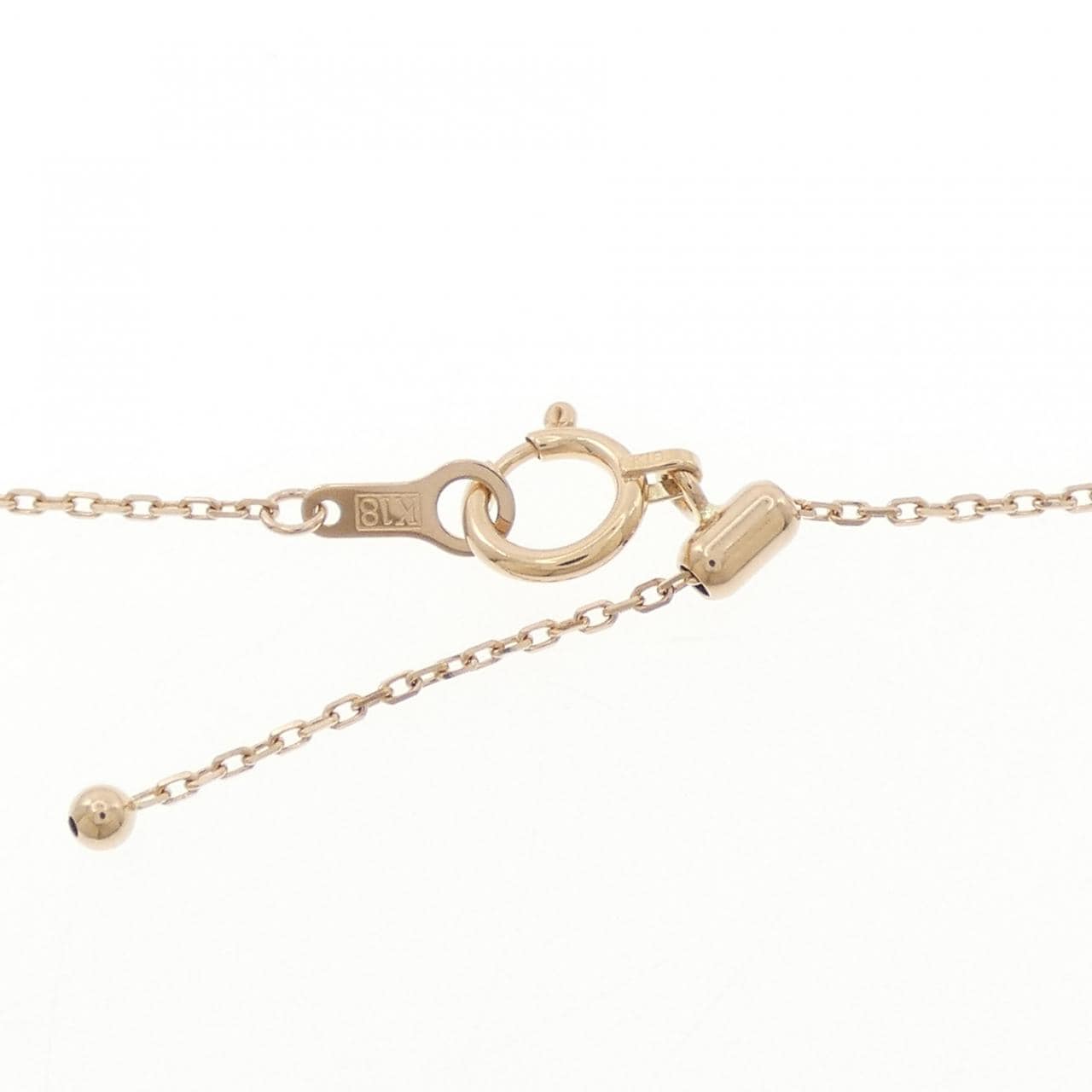 K18PG ダイヤモンド ネックレス 0.12CT