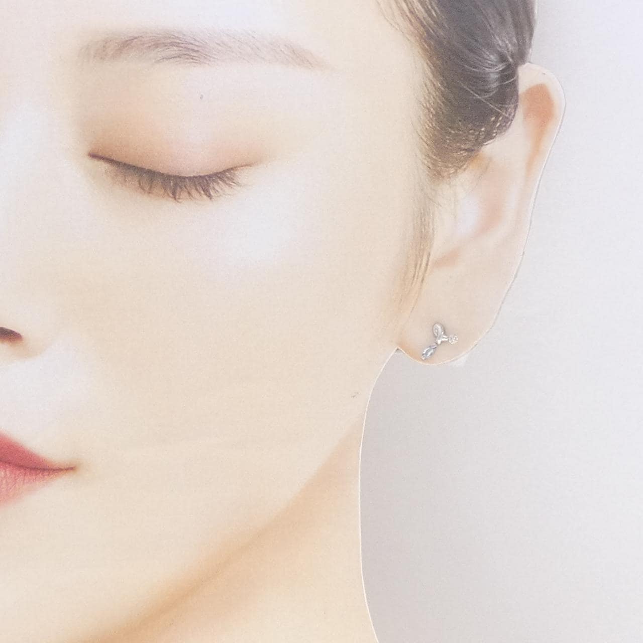 PT900 アクアマリン ピアス