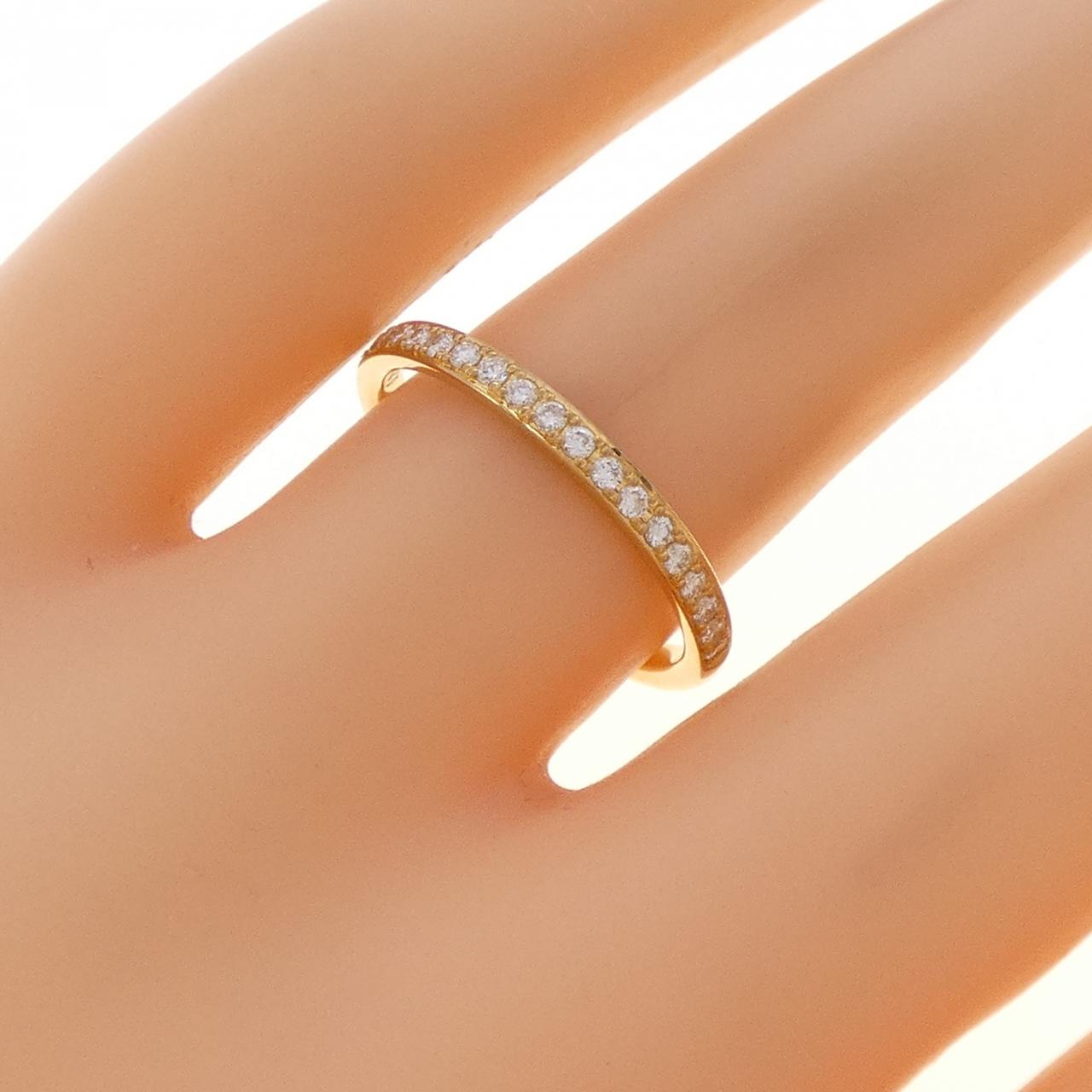 【リメイク】K24YG ハーフエタニティ ダイヤモンド リング 0.20CT