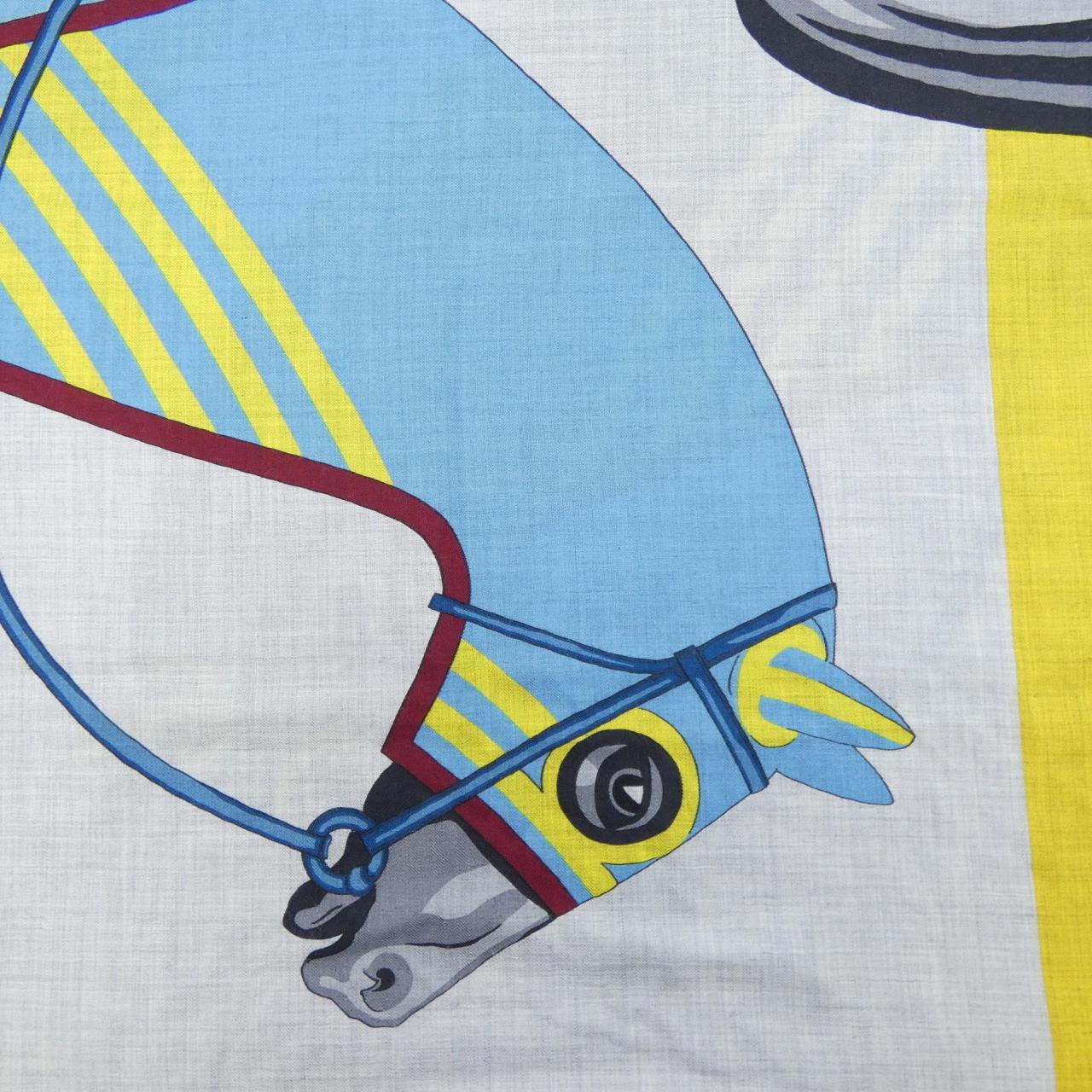 エルメス HERMES CHEVAL A LA COUVERTUR 693345T レクタングル STOLE