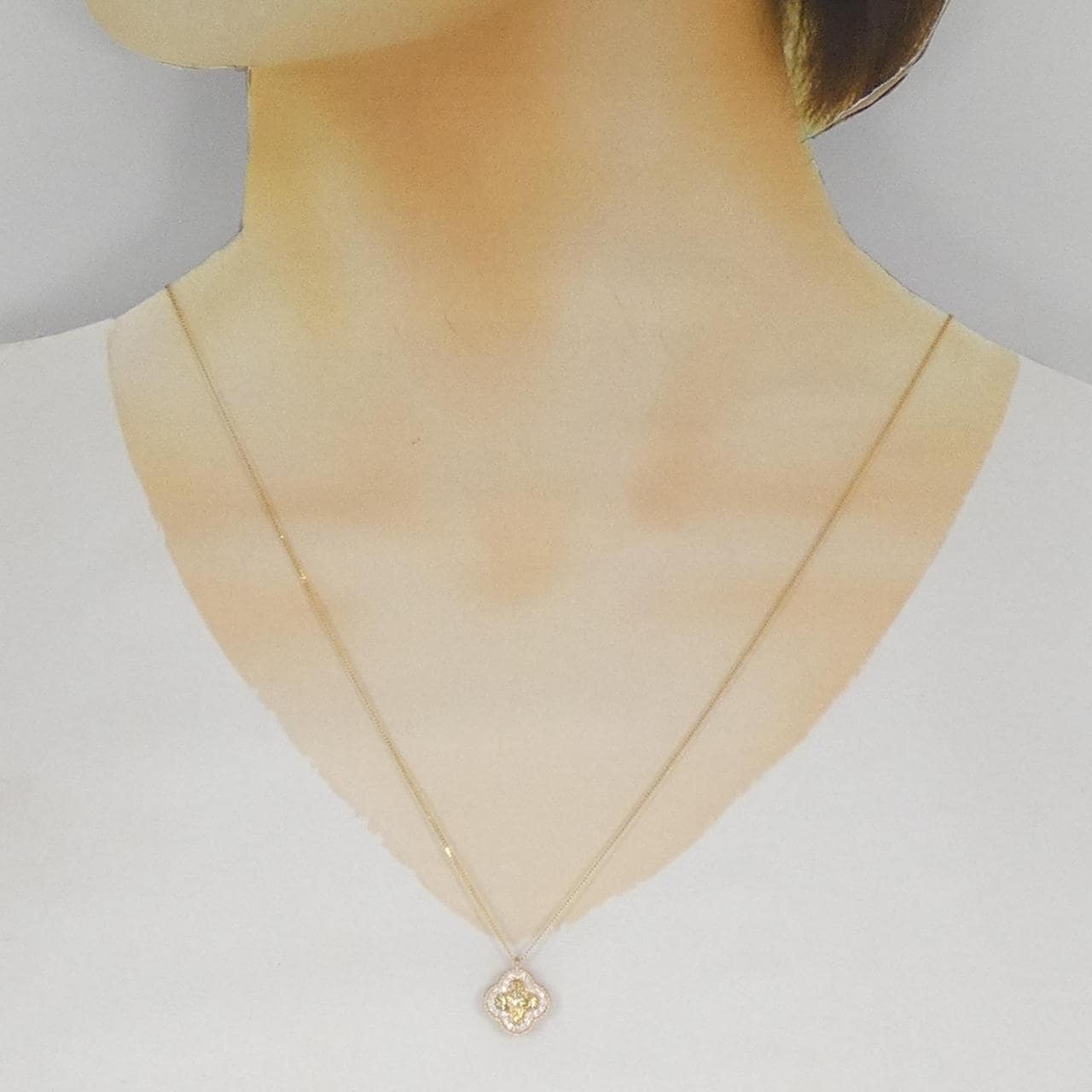 K18PG/K18YG ダイヤモンド ネックレス 0.25CT