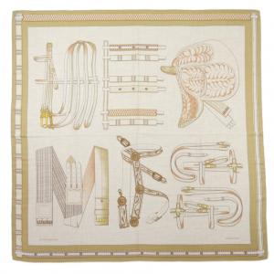エルメス HERMES LETTRES EQUESTRES H244039S カレジェアン140 ショール