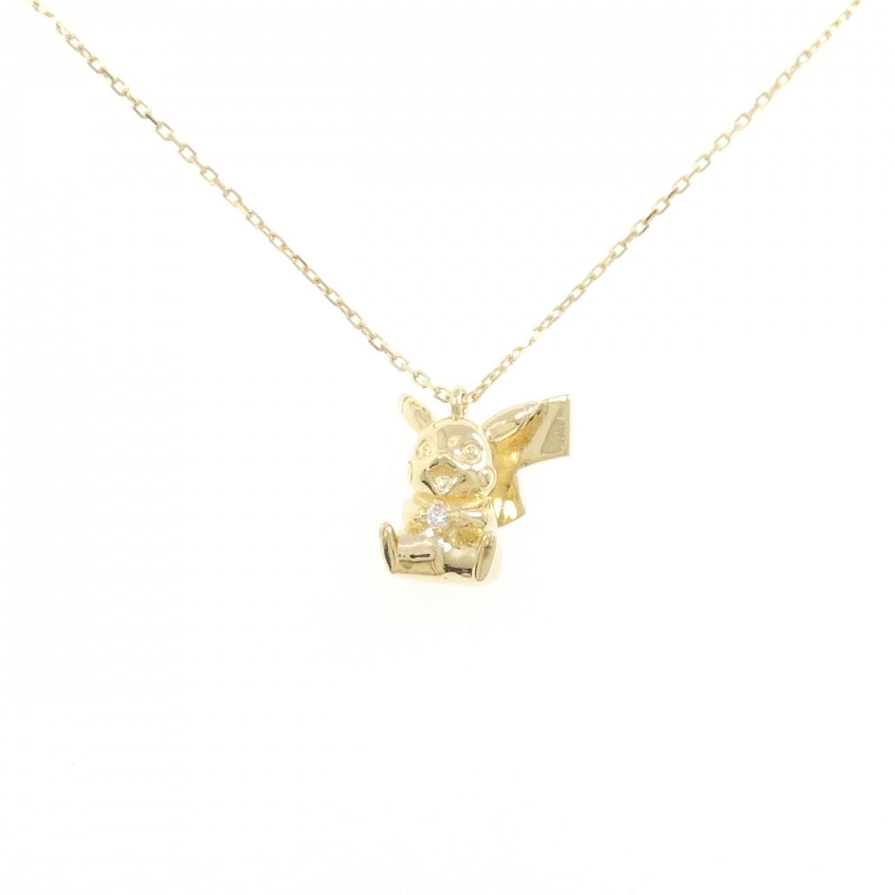 K18YG ダイヤモンド ネックレス 0.02CT