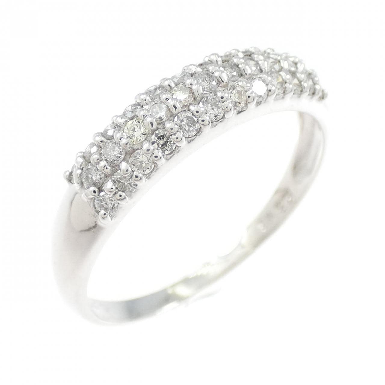 K18WG ダイヤモンド リング 0.25CT