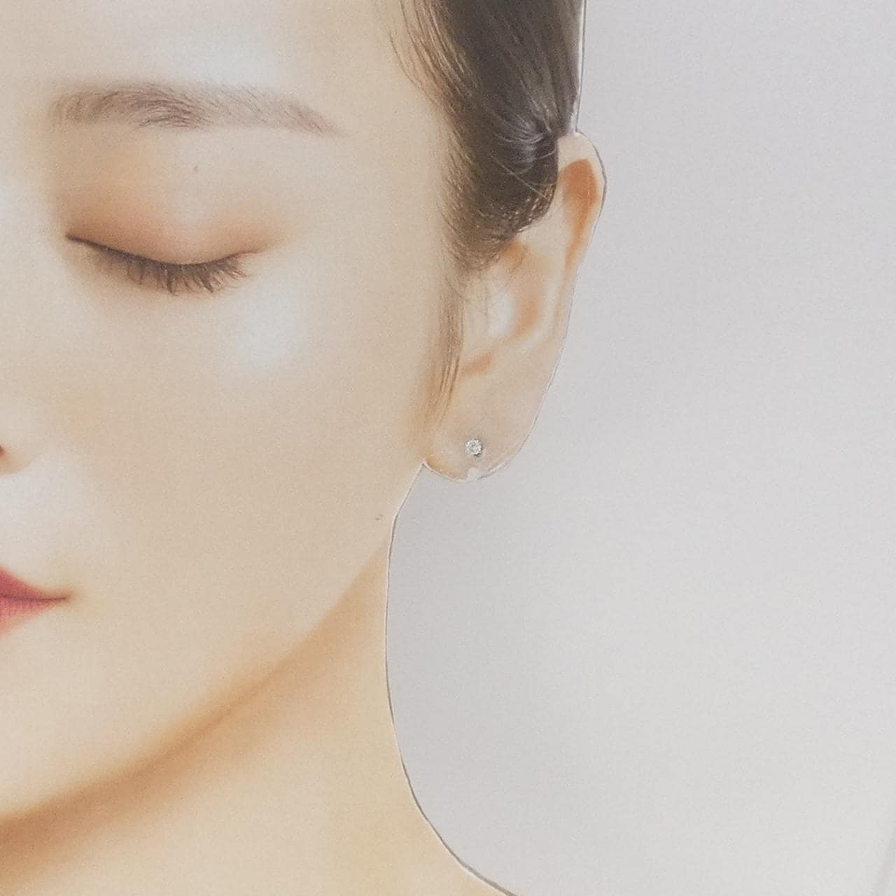 PT900 ソリティア ダイヤモンド ピアス 0.20CT