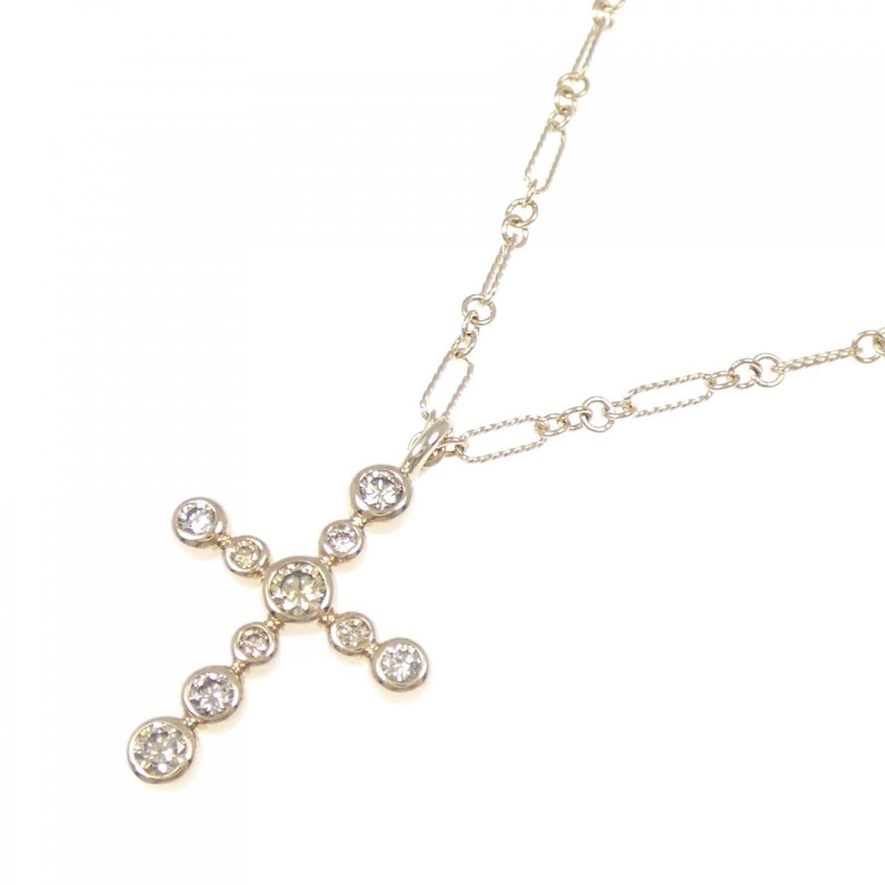 カシケイ クロス ダイヤモンドネックレス 0.40CT