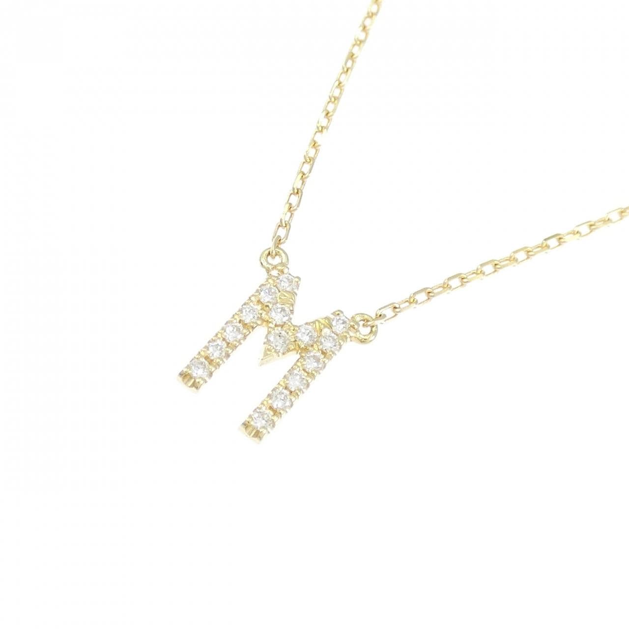 アーカー イニシャル ネックレス 0.06CT