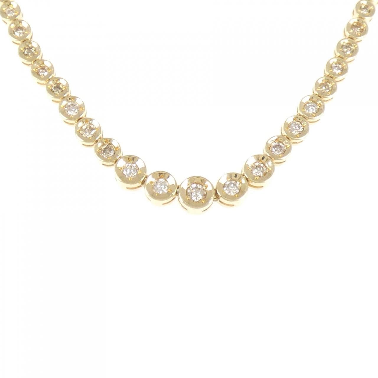 K18YG ダイヤモンド ネックレス