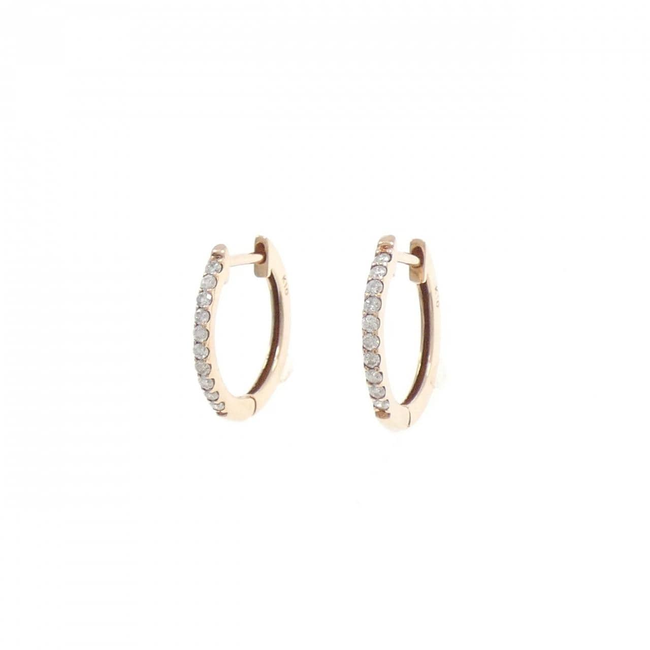 K10PG ダイヤモンド ピアス 0.14CT