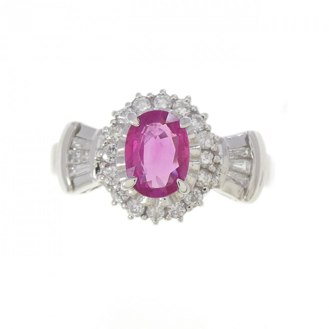 PT900 ルビー リング 0.74CT