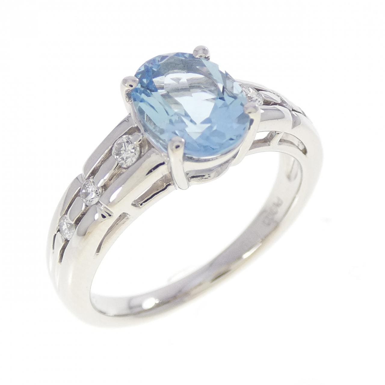 PT900 アクアマリン リング 1.19CT