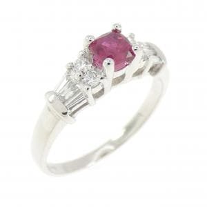 PT900 ルビー リング 0.40CT
