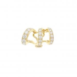 ジュネ ダイヤモンド イヤーカフ 0.57CT 片耳