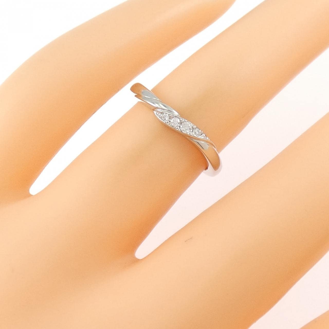 PT950 ダイヤモンド リング 0.053CT