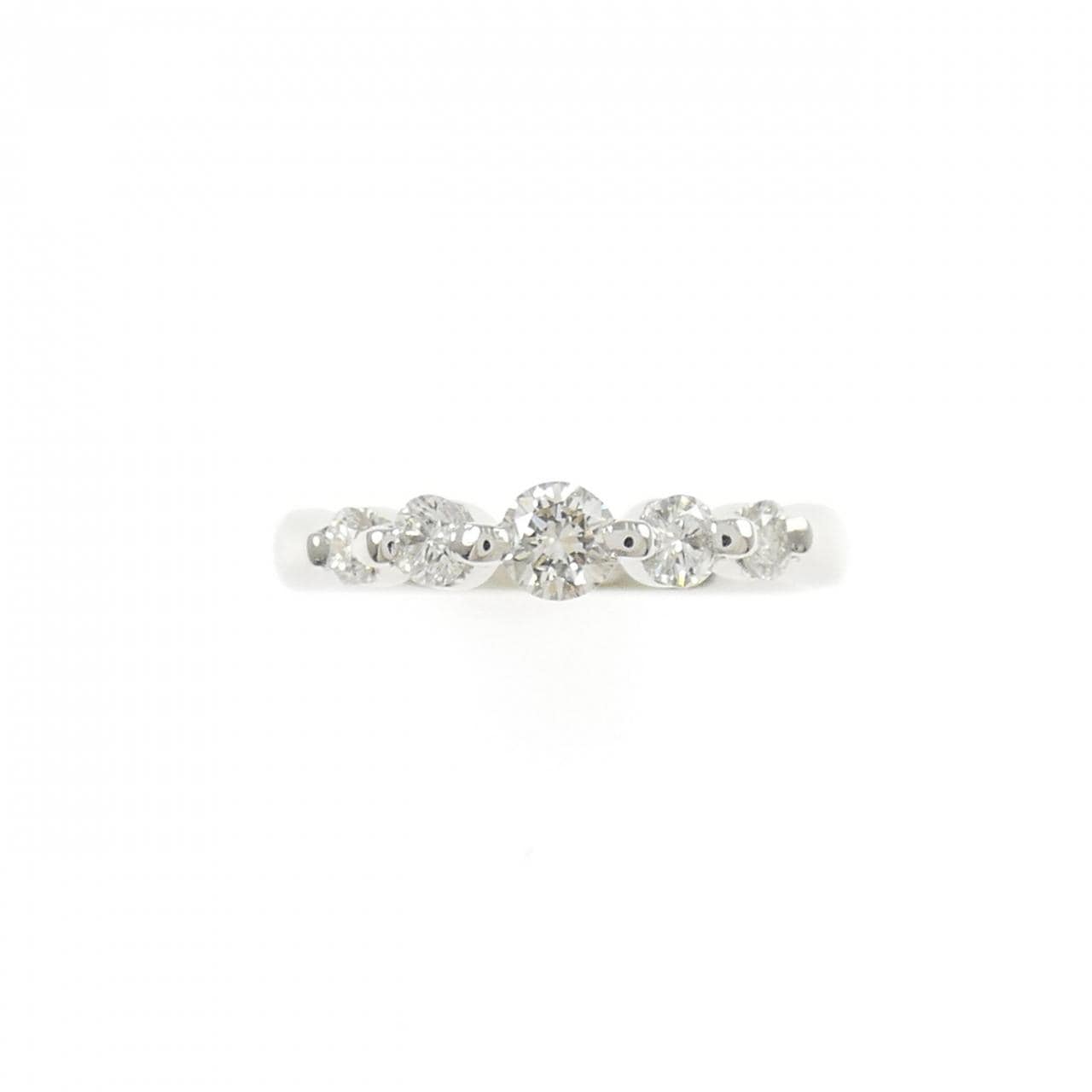 PT900 ダイヤモンド ピンキー リング 0.30CT
