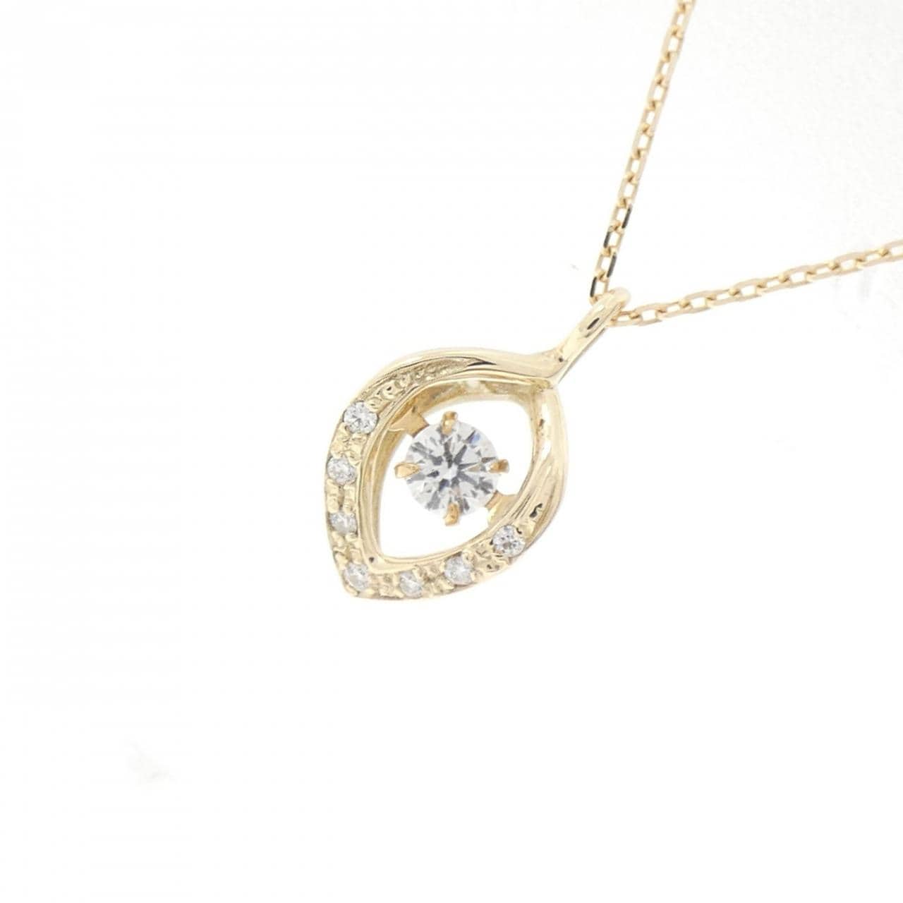 K10YG ダイヤモンド ネックレス 0.09CT