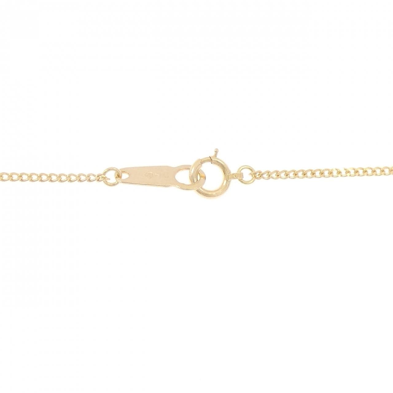 K18YG ソリティア ダイヤモンド ネックレス 0.08CT