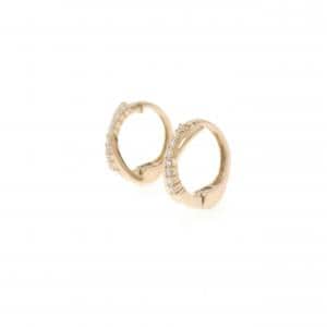 K18PG ダイヤモンド イヤリング 0.08CT