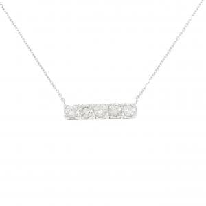 PT900/K18WG ダイヤモンド ネックレス 0.80CT