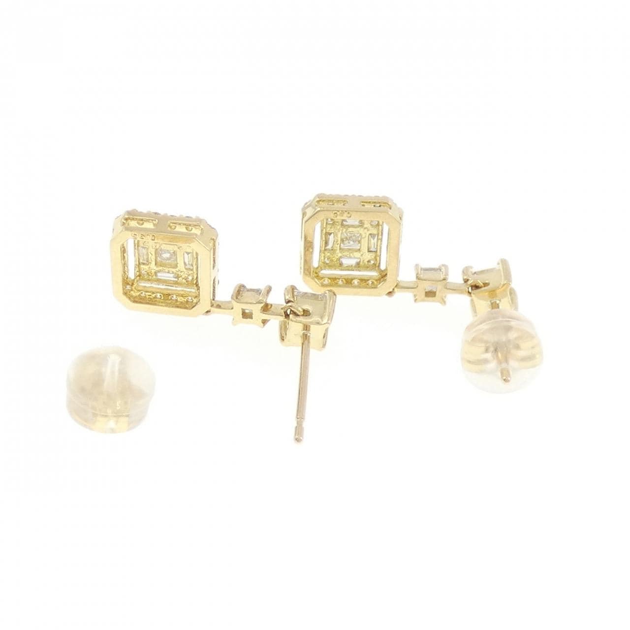 K18YG ダイヤモンド ピアス 0.70CT
