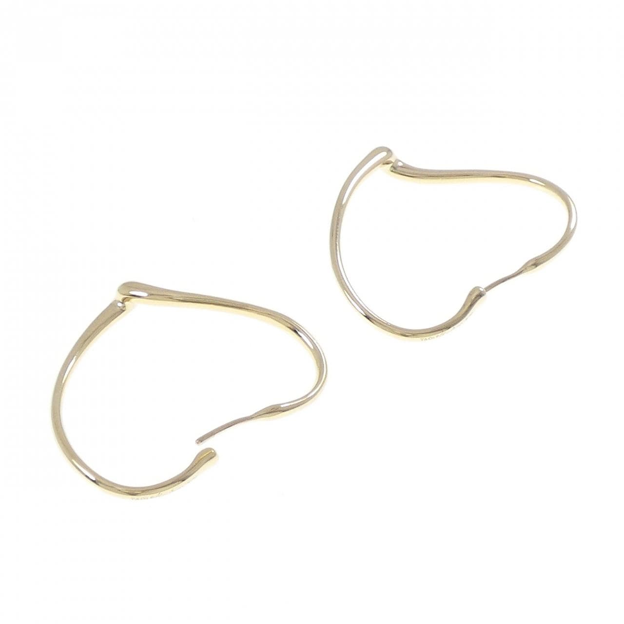 ティファニー オープンハート フープ ピアス