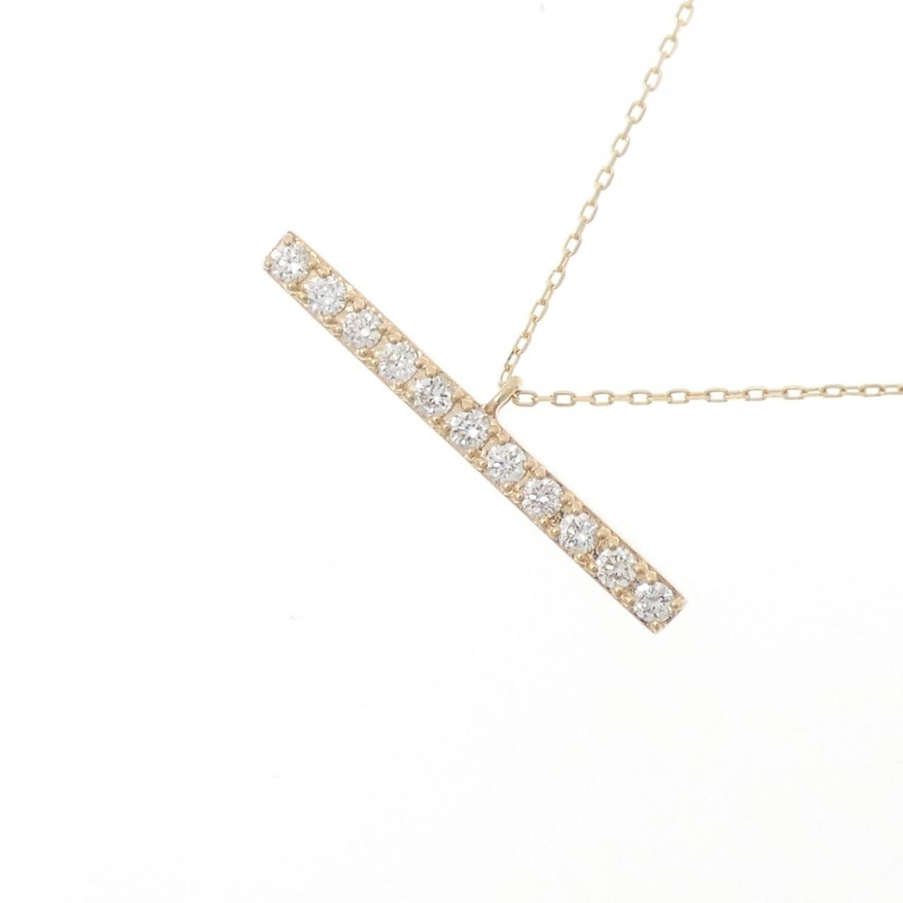 K10YG ダイヤモンド ネックレス 0.17CT