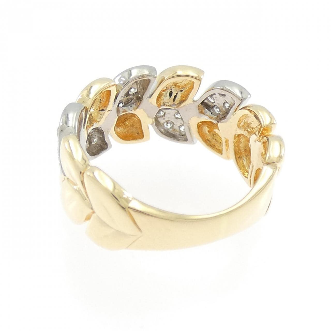 K18YG/K18WG ダイヤモンド リング 0.25CT