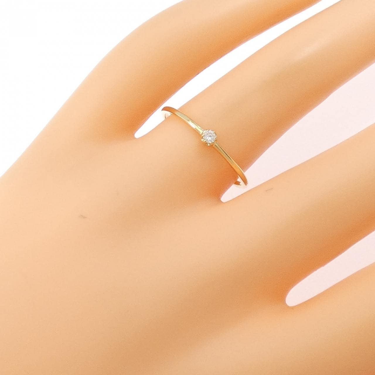【リメイク】K18YG ダイヤモンド リング 0.03CT