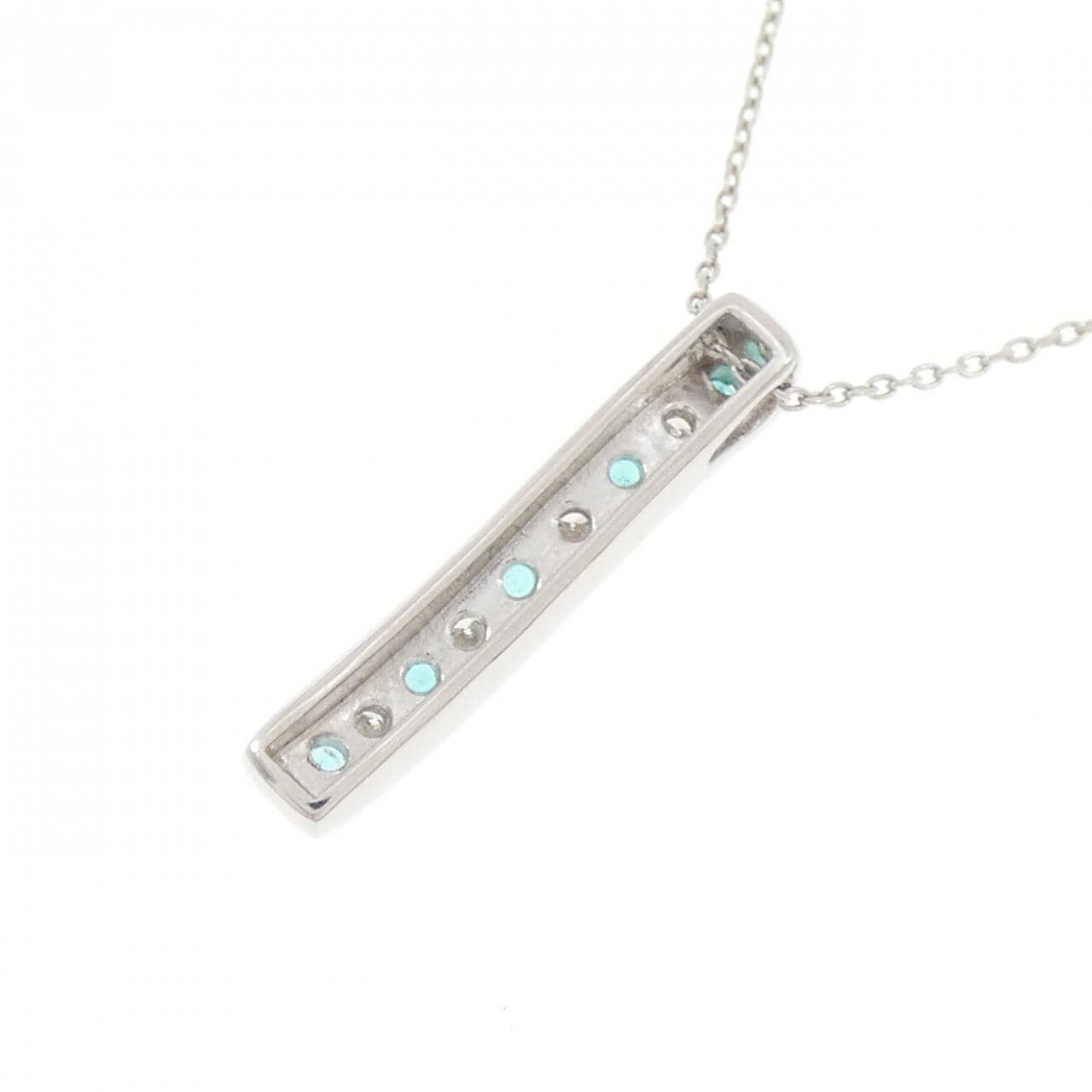 PT900/PT850 パライバトルマリン ネックレス 0.16CT