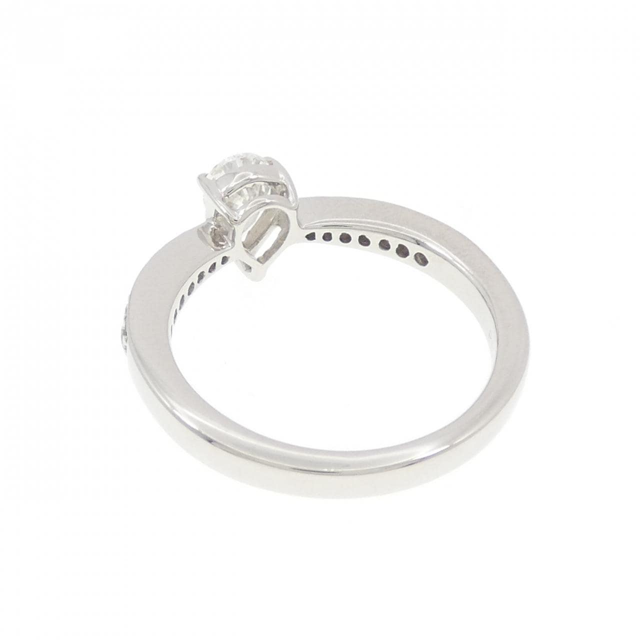 PT950 ダイヤモンド リング 0.500CT J VS2 ペアシェイプ