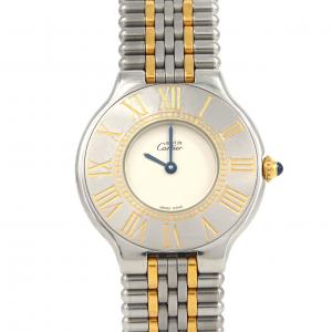 【ノーメンテナンス還元価格】【ノーメンテナンス還元価格】カルティエ マスト21LM コンビ W10050F4 SSxGP クォーツ