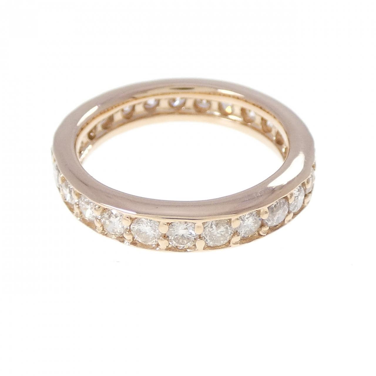 K18PG フルエタにティ ダイヤモンド リング 1.00CT