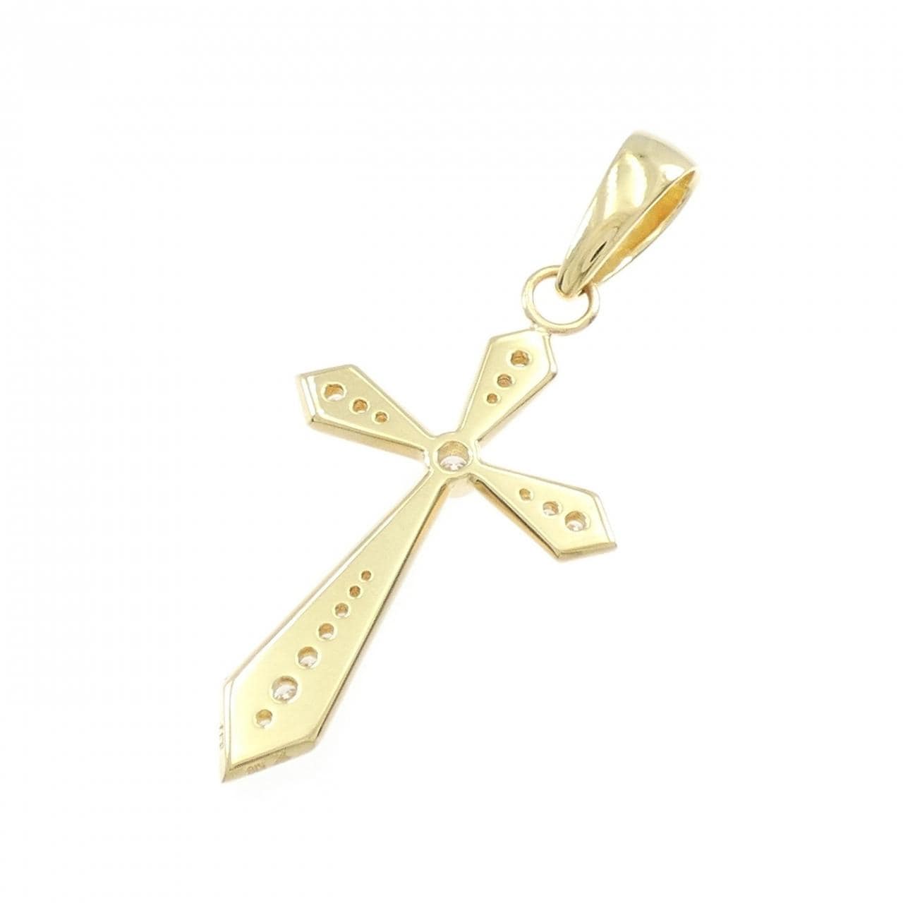 ギンザ タナカ クロス ダイヤモンド ペンダント 0.35CT