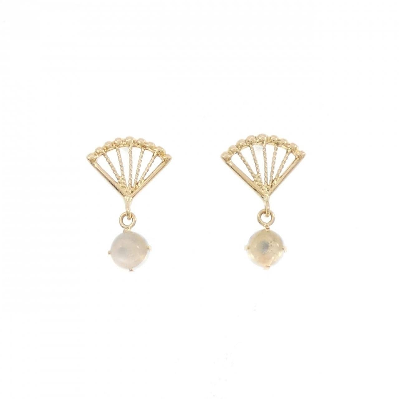 K18YG ムーンストーン ピアス