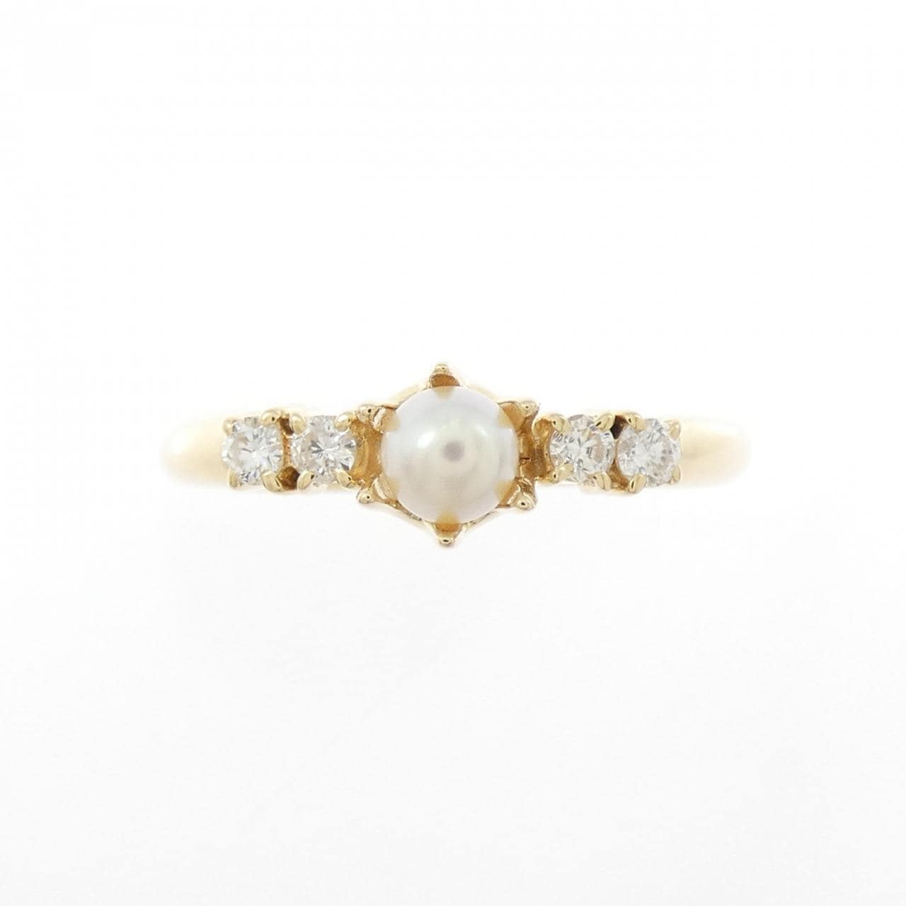 K18YG アコヤパール リング 3.5mm