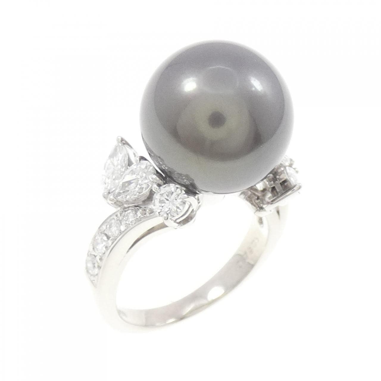 MIKIMOTO Black Pearl Ring 12.5mm